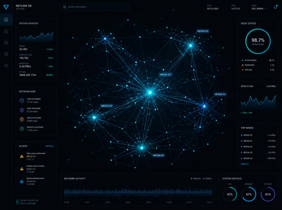 Network throughput visualization from the WallstreetBTC research terminal
